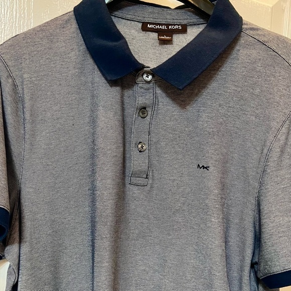 Michael Kors Men Short Sleeve Polo Shirt : Size : Large but run Medium - Picture 2 of 8